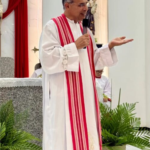 União: Pe. Rafael em celebração da Santa Missa
