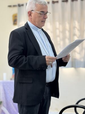 Imagem: Dom Maurício em momento formativo (COMISE)
